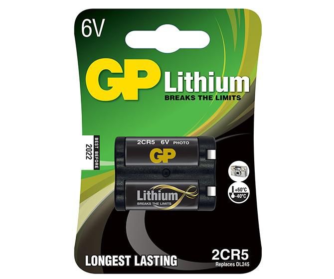 GP Batteries 2CR5 1-P batteri til kamera/videokamera Lithium